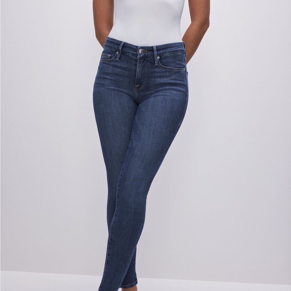 Good American Good Legs Skinny Jeans – Dark Wash – Size 6/28